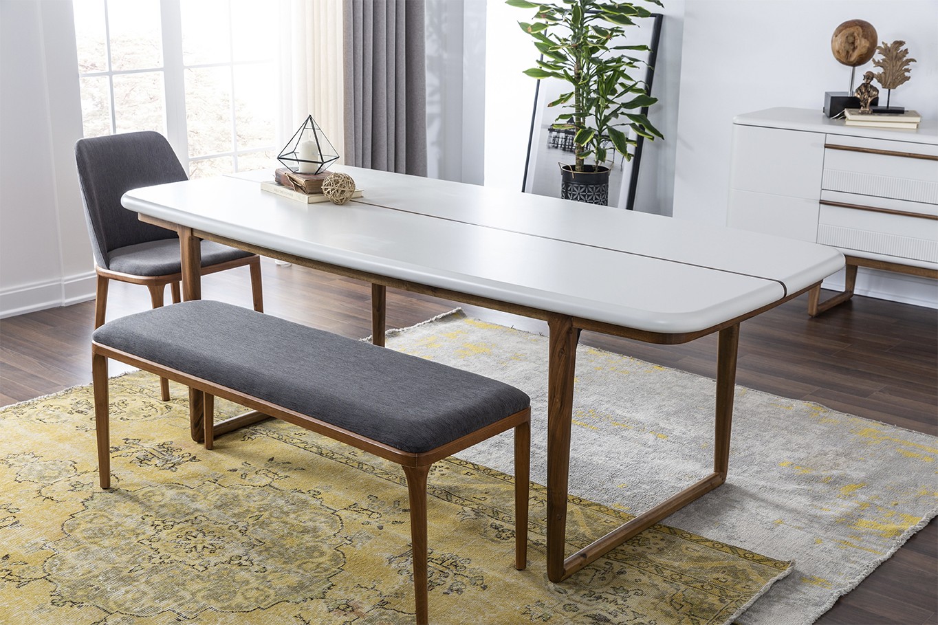 Point White Dining Set 3