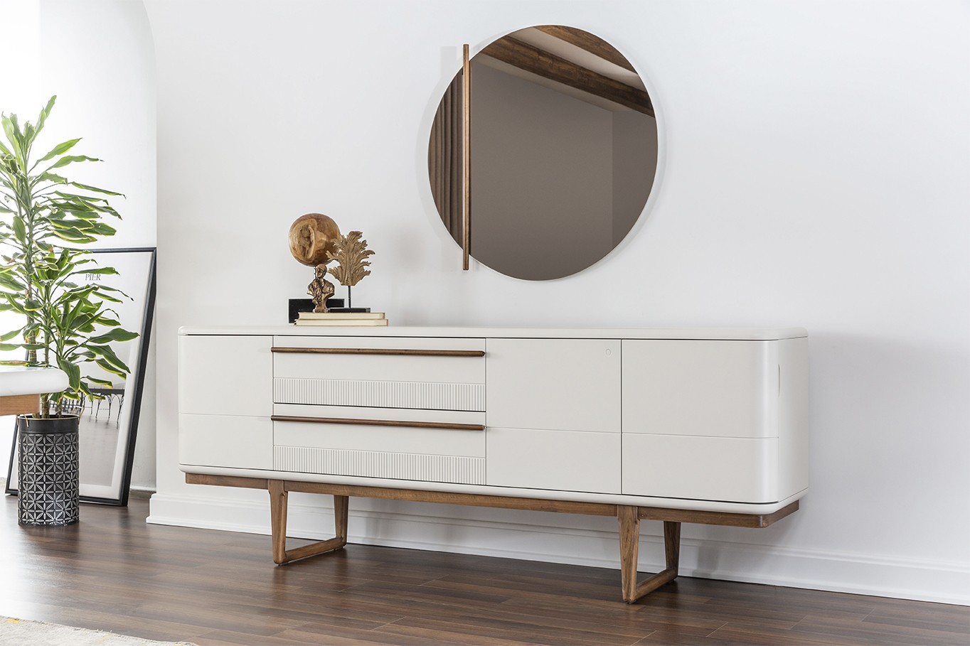 Point White Dining Set 8