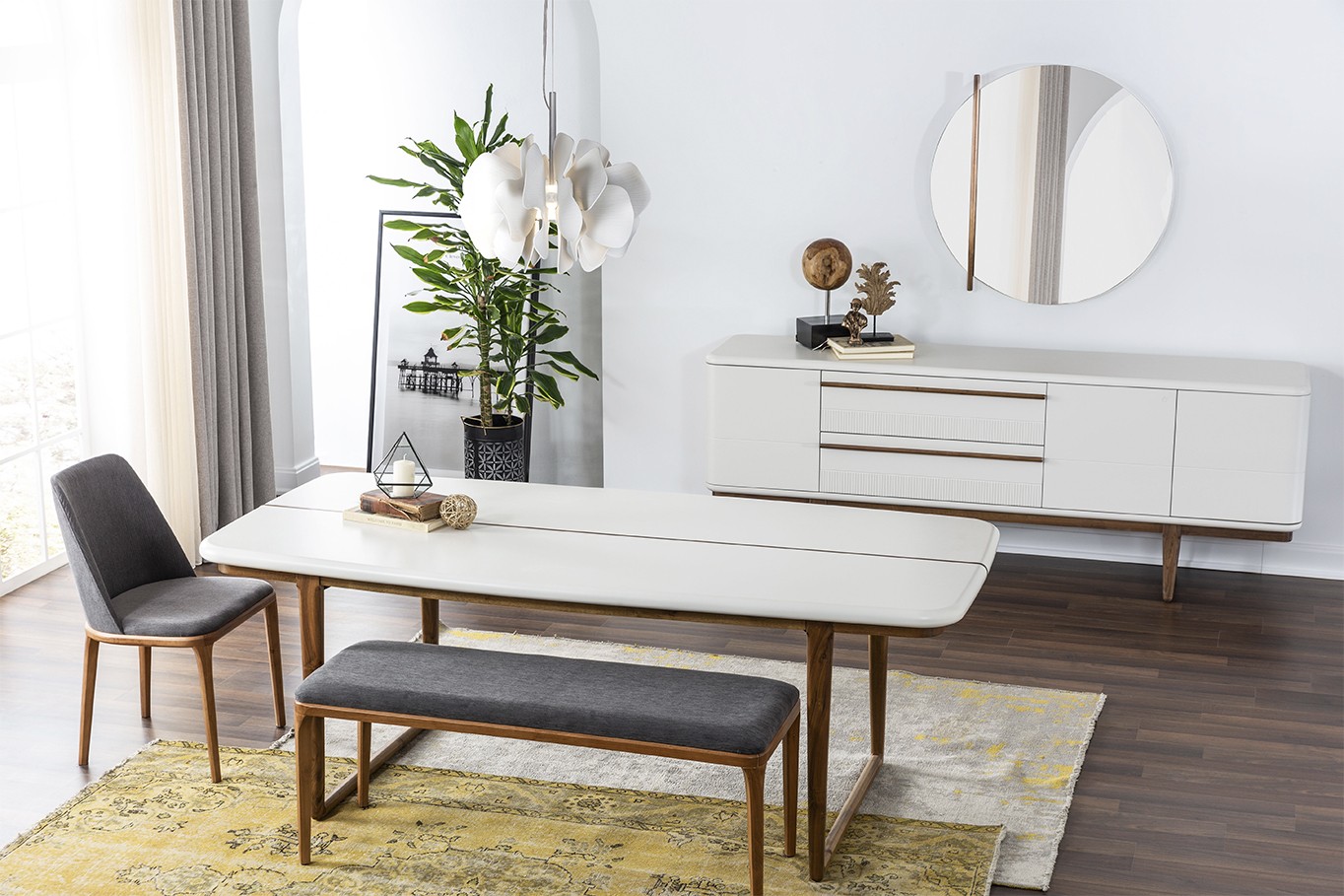 Point White Dining Set 11